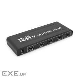 Активний HDMI сплітер 1=>4 порти, 3D, 1080Р, 4Kx2K, 1,4 версія, DC5 (YT-S- (YT-S-HDMI1=>4-3D)