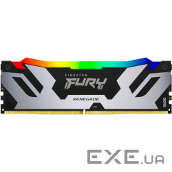 Модуль пам'яті KINGSTON FURY Renegade RGB Black/Silver DDR5 6400MHz 32GB (KF564C32RSA-32)