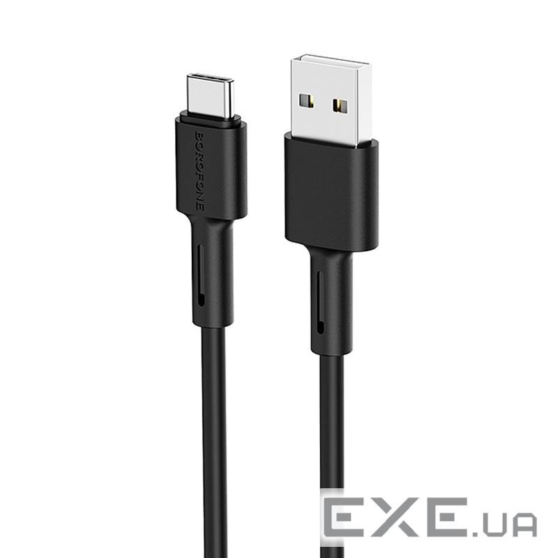 Кабель Borofone BX31, USB-Type-C, 2.4A, довжина 1м, Black, BOX (Borofone BX31 / TCB)