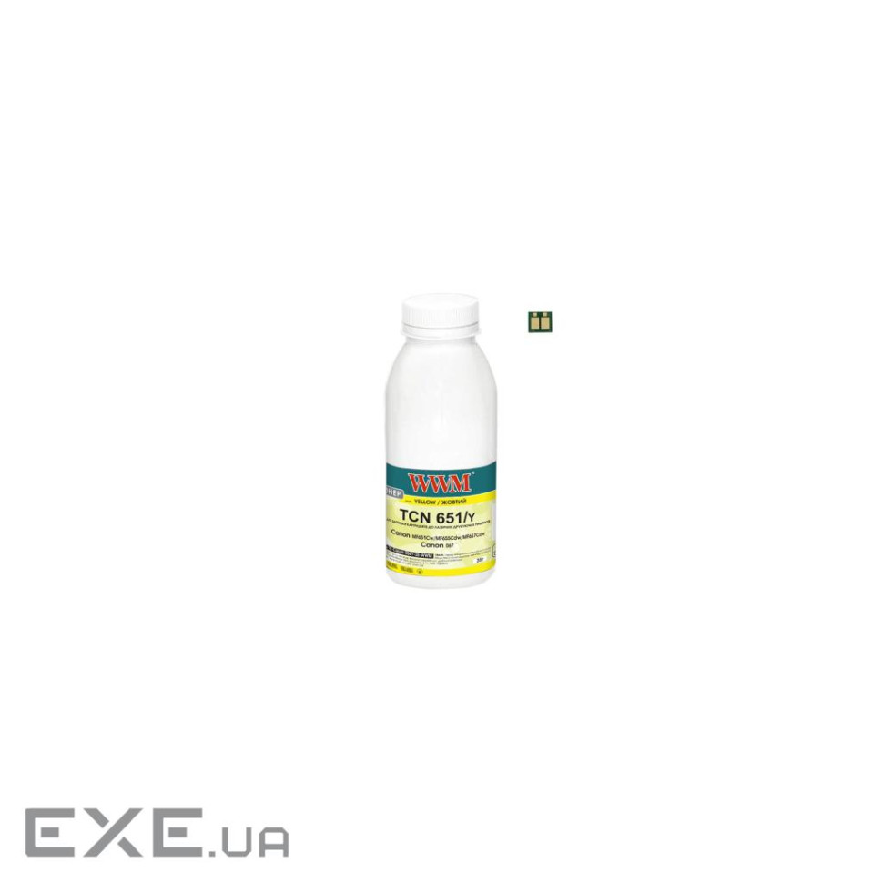 Тонер Canon MF651Cw/MF655Cdw/MF657Cdw, Canon 067 35г Yellow chip WWM (TC-Can067Y-35-WWM)