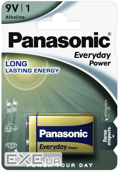 Батарейка Panasonic EVERYDAY POWER Лужна 6LR61(6LR61REE/1B)