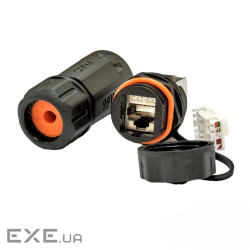 Водонепроникний промисловий роз"єм, STP, кат. 6А, IP68, LW (LW-WPKJ-002B) , IP68, LW (LW-WPKJ-002B)