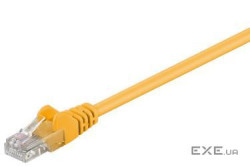 Патч-корд неекранованій RJ45 UTP5e 0.5m,patch AWG28 D=4.5mm Gold Protect,жовтий (75.06.8336-10)