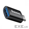 Перехідник OTG USB 3.1 AF to USB-C black Baseus (ZJJQ000001)