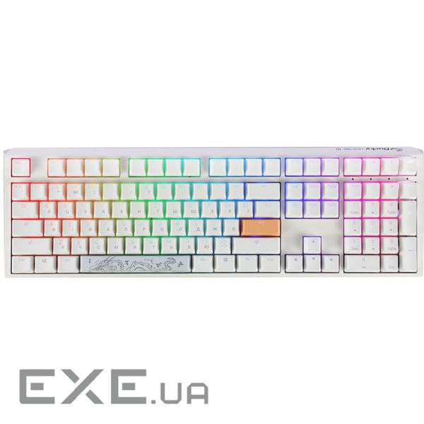Клавіатура Ducky One 3 Cherry MX Blue RGB UA USB White (DKON2108ST-CUAPXPWWWSC1)