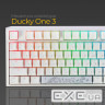 Клавіатура Ducky One 3 Cherry MX Blue RGB UA USB White (DKON2108ST-CUAPXPWWWSC1)