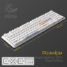 Клавіатура Ducky One 3 Cherry MX Blue RGB UA USB White (DKON2108ST-CUAPXPWWWSC1)