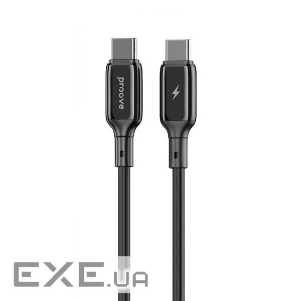 Кабель Proove Flex Metal Type-C to Type-C 60w (1m) black (CCFM60002201)