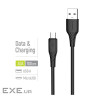 Дата кабель USB 2.0 AM to Micro 5P 1.0m 3A textured PVC black ColorWay (CW-CBUM094-BK)