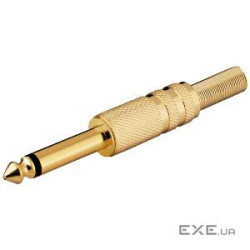 Штекер Goobay FreeEnd-Jack 6.3mm,/M конектор Mono Metal CableProt (75.01.1024-1)