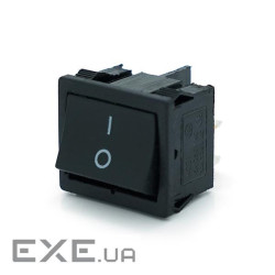 Перемикач ON-OFF KCD1-104, 250VAC/6A, 4 контакти , Black, Q100 (KCD1-104 Black)