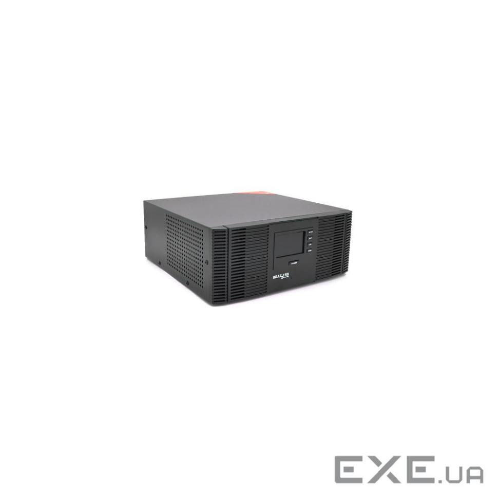 Гібридний інвертор BRAZZERS BRZ-SOLAR-1200, 1200VA/1000W, 12V, струм заряду 10 / 20A, inverter100-29