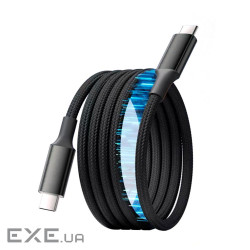 Кабель Type-C to Type-C (male to male), Підтримка SCP, QC3.0, PD до 60Вт, 480Mbp (YT-TC-TC60-B-1.0m)