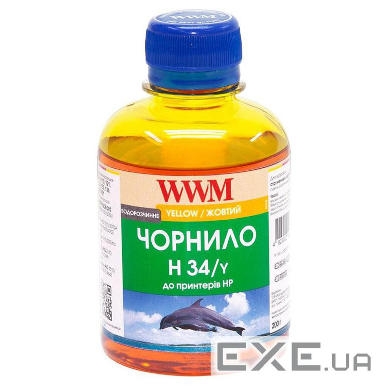 Чорнило WWM HP № 22/134/136 (8766/9361) yellow (H34/Y)