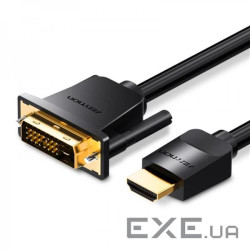 Кабель Vention DVI-HDMI (M/M), 1 м , Black (ABFBF)