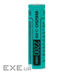 Акумулятор 18650, 2200 mAh, Videx, 1 шт , Li-ion, 3.7V (18650/2200/1B)
