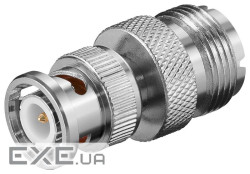 Перехідник відео BNC/50ohm-RF:UHF M/F,адаптер Gold (75.01.1351-100) Gold (75.01.1351-100)