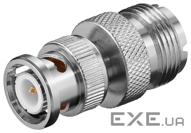 Перехідник відео BNC/50ohm-RF:UHF M/F,адаптер Gold (75.01.1351-100) Gold (75.01.1351-100)