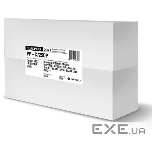 Картридж PrintPro CANON 725 LBP6000/MF3010 DUAL PACK (PP-C725DP)