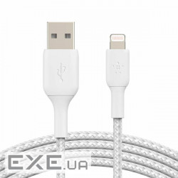 Дата кабель USB 2.0 AM to Lightning 1.0m white Belkin (CAA002BT1MWH)