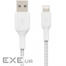 Дата кабель USB 2.0 AM to Lightning 1.0m white Belkin (CAA002BT1MWH)