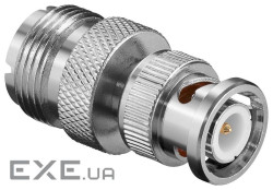 Перехідник відео BNC/50ohm-RF:UHF M/F,адаптер Gold (62.09.8321-1) Gold (62.09.8321-1)