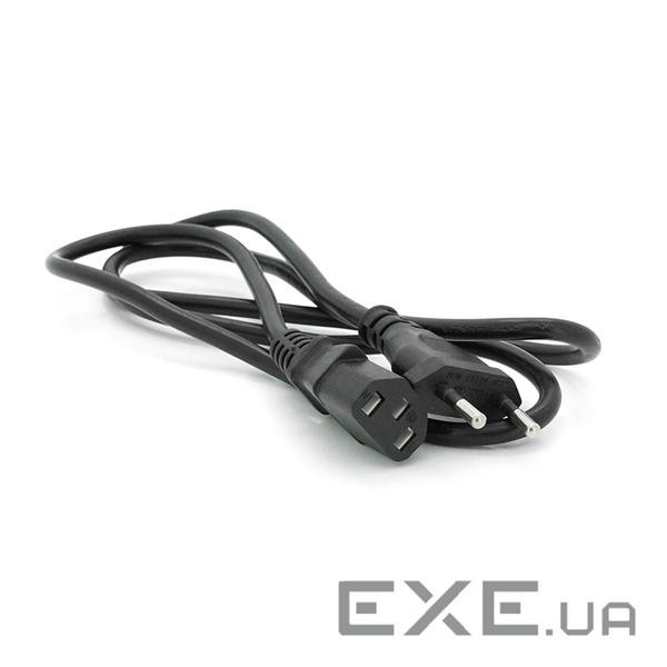 Кабель живлення Europlug CEE 7 / 16 - C13, 1M, 0.5mm OEM (євровилка) без зазем (CEE 7 / 16--C13 1м) )