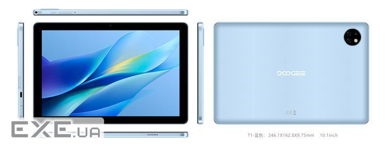 Планшет Doogee T10W 10.1" 4ГБ, 128ГБ, LTE, 8000мА•год, Android, синій (6923740212875) (6923740212875)