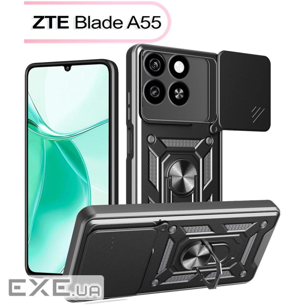 Чохол до мобільного телефона BeCover Military ZTE Blade A55 Black (713550)