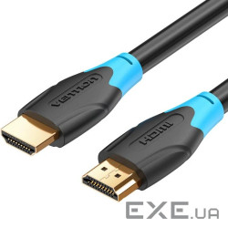 Кабель HDMI M - M, 10.0 м, V1.4, 4K/HD 60Гц, PVC type, чорний, Vention (AACBL)