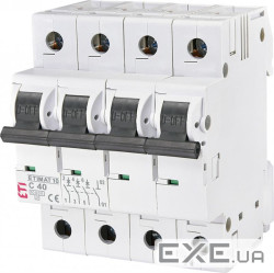 Автоматичний вимикач ETI, ETIMAT 10 3p+N C 40А (10 kA) (2136720)