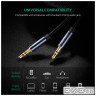 UGREEN AV112 3.5mm Male to 3.5mm Male Cable Gold Plated Metal Case with Braid 1m Blue (10685)