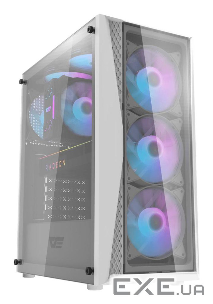 Корпус для комп"ютера DARK FLASH DK352 PLUS ATX без блока живлення, білий (DK352 PLUS WHITE)