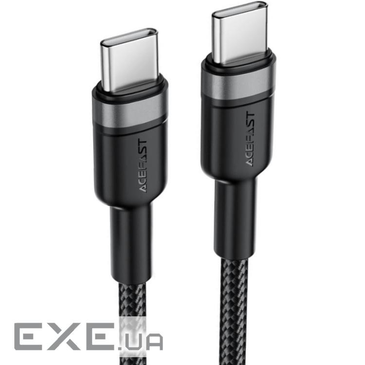 Кабель USB 2.0 Type-C M-M, 1.2 м, 60W aluminum alloy Black, C22-03 Acefast (6974316285137)