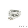 Патч-корд литий MERLION, FTP, RJ45, Cat.5e, 10m, сірий, CU, Q200 (PCM-CU-5E / 10G)