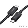 Дата кабель USB-C to USB-C 1.0m Thunderbolt 5 240W 5A 120Gbps 16/8/4K L703 black Ugreen (45996)