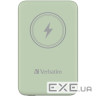 Повербанк із бездротовою зарядкою VERBATIM Charge 'n' Go 10000mAh Green (32246)
