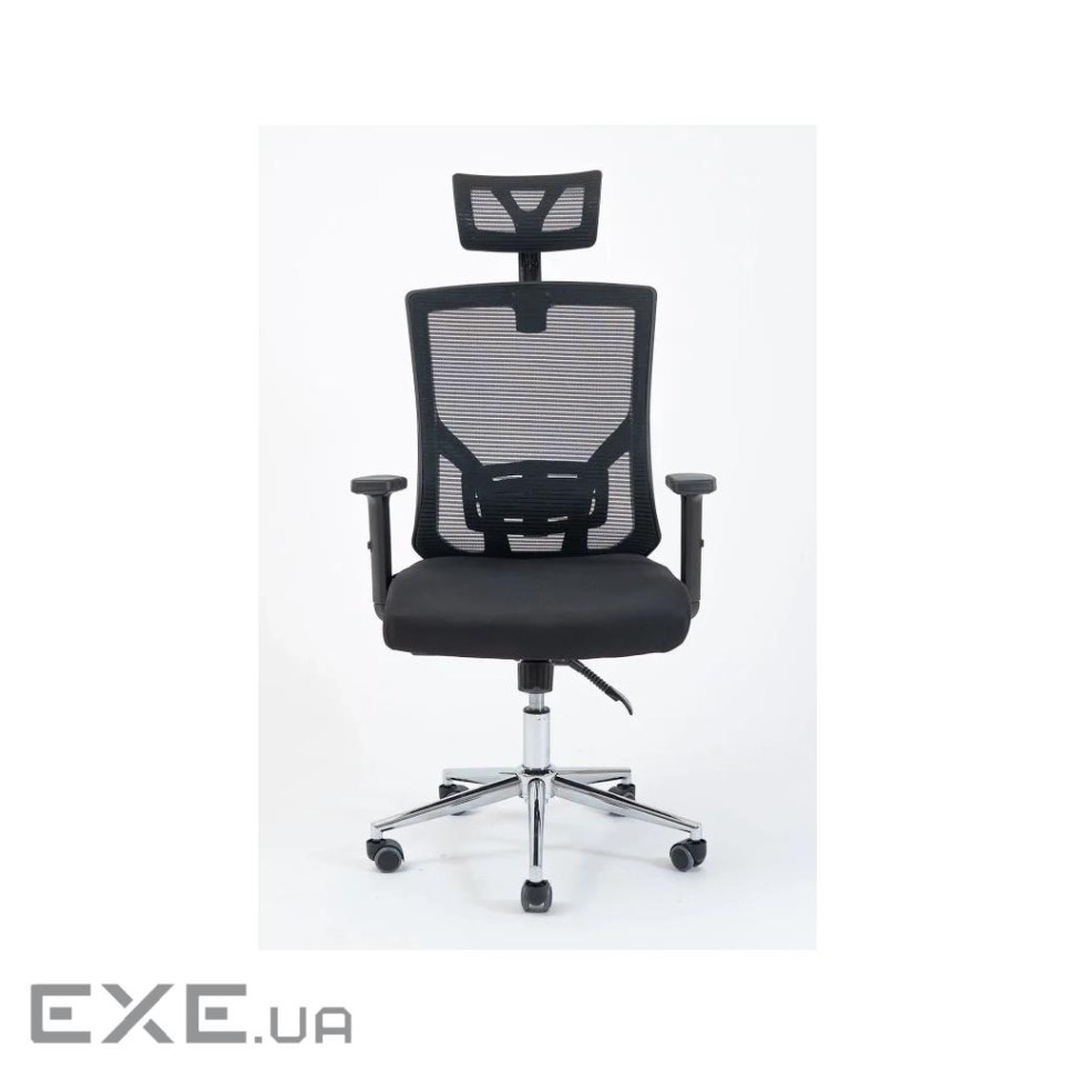 Офісне крісло Richman Роджер Хром сітка чорна (ADD0002376)
