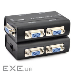 Активний спліттер VGA сигналу 1 to 4 Port, DC5V / 2A (YT-AS VGA / 4VGA) 1 to 4 Port, DC5V / 2A (YT-AS VGA / 4VGA)