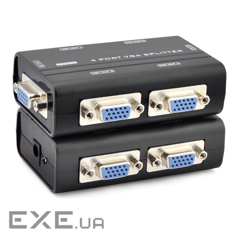 Активний спліттер VGA сигналу 1 to 4 Port, DC5V / 2A (YT-AS VGA / 4VGA) 1 to 4 Port, DC5V / 2A (YT-AS VGA / 4VGA)