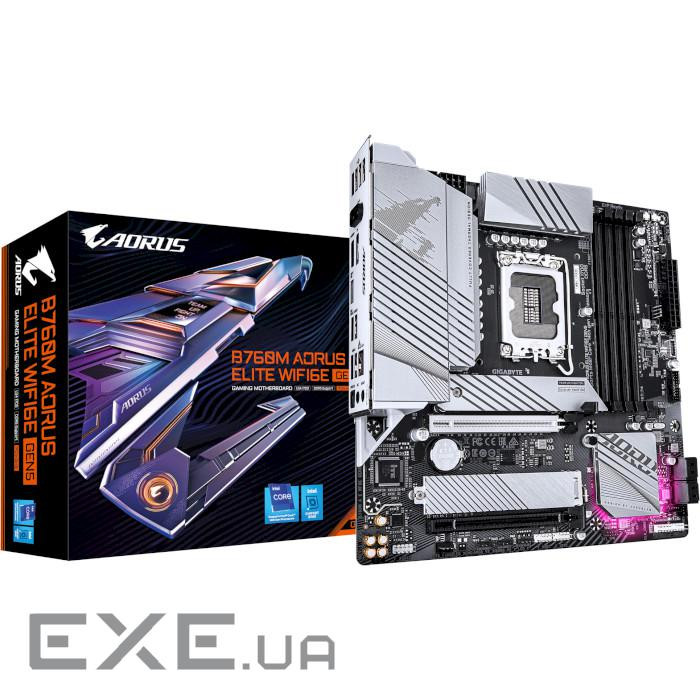 Материнська плата Gigabyte AORUS B760M Elite WiFi6E Gen5 (B760M AORUS ELITE WIFI6E GEN5)