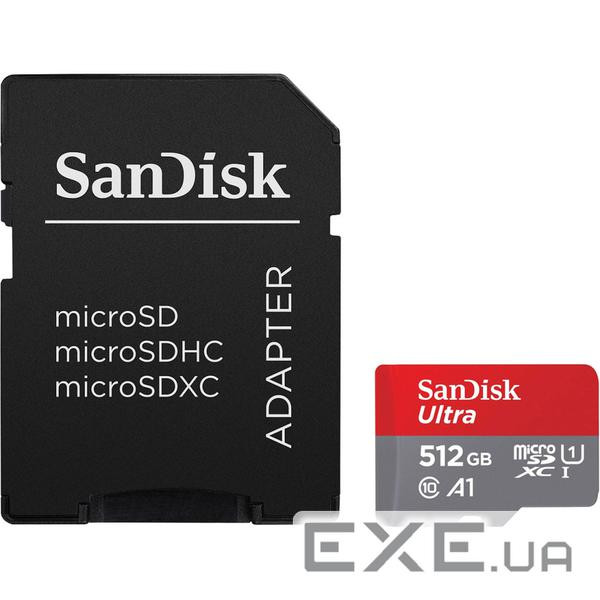 Карта пам'яті SanDisk 512GB microSDXC class 10 UHS-I Ultra (SDSQUAC-512G-GN6MA)
