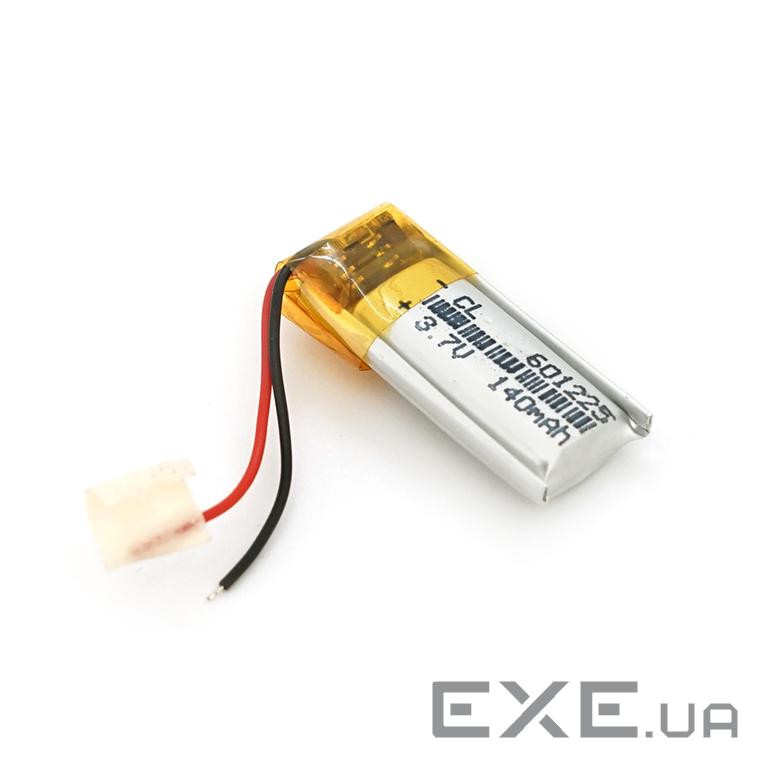 Літій-полімерний акумулятор 6*12*25mm (Li-ion 3.7В 140мА&middot,год) (601225) ) (601225)