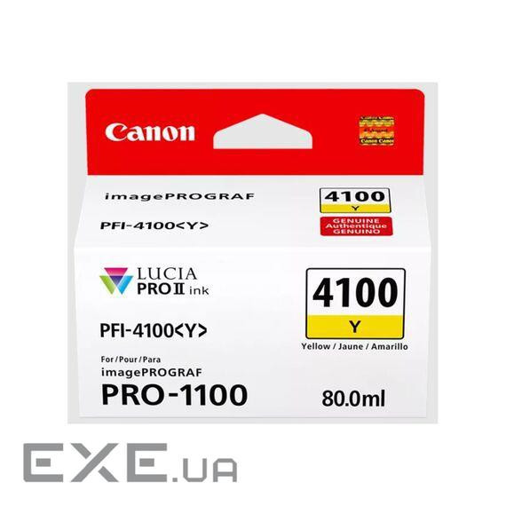 Картридж Canon PFI-4100 imagePROGRAF PRO-1100 Yellow (6780C001)