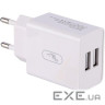 Зарядний пристрій SkyDolphin SC30T (2USB, 2.1A) White (SDMZP-000113) + кабель Type-C