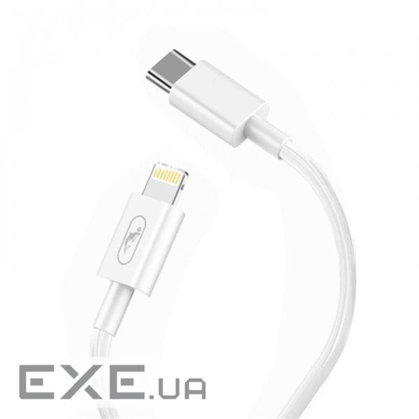 Кабель SkyDolphin S57L USB Type-C - Lightning (M/M), PD 18 W, 1 м , White (USB-000545)