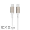 Кабель Proove Flex Metal Type-C to Type-C 60w (1m) white (CCFM60002202)