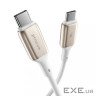 Кабель Proove Flex Metal Type-C to Type-C 60w (1m) white (CCFM60002202)