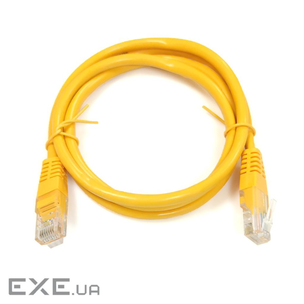 Патч-корд UTP, 0.25 м, кат. 5e, жовтий (PAUT3025-YL)