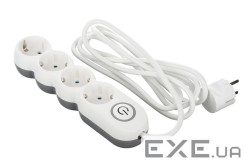 Мережевий фільтр-подовжувач 2E 2E-U04VESM3W White 3.0м